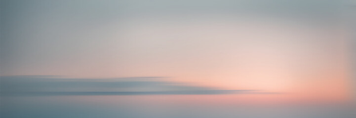 Panoramic view of the sunset sky, natural background