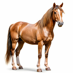 Obraz premium horse on white background
