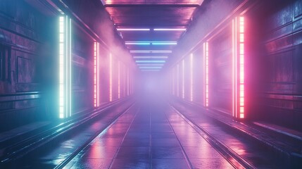 Fototapeta premium Neon Tunnel