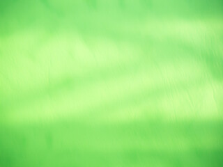 Green background shadow light summer sunight overlay nature on room cement wall floor abstract blur muckup effect minimal platform for presentation product backdrop, wallpaper template display.