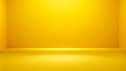 A minimalist backdrop featuring a simple yellow wall and floor, a blank canvas for creativity and visual storytelling.