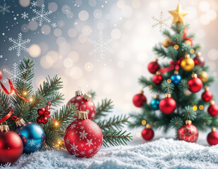 New year background decoration card