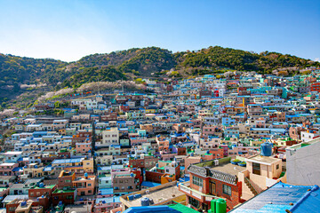 한국 부산 감천마을