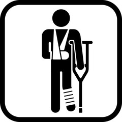 けが人のアイコン