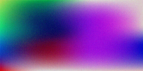 A Colorful wave white noisy, grainy texture and a blurred background. Digital grainy gradient with a colorful soft noise effect. Abstract grainy gradient texture background. 