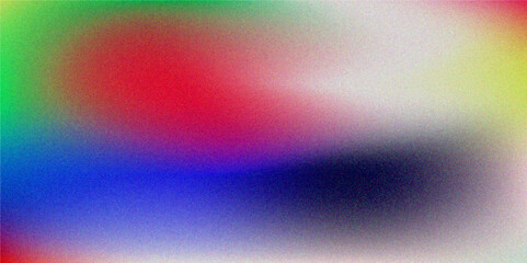 A Colorful wave white noisy, grainy texture and a blurred background. Digital grainy gradient with a colorful soft noise effect. Abstract grainy gradient texture background. 