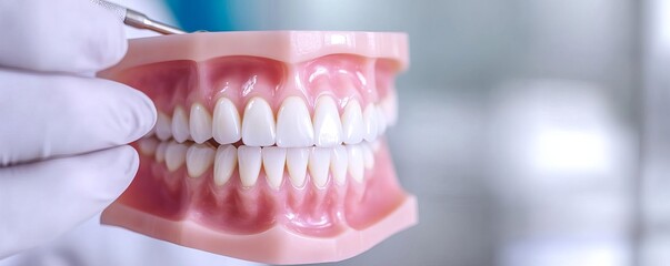 Fototapeta premium Close-up of dental resin being applied, tooth detail, clean environment