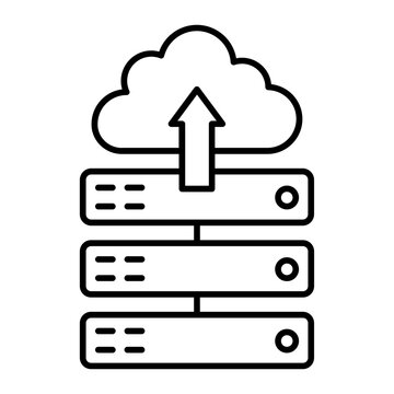 recommend clip art: data upload outline icon