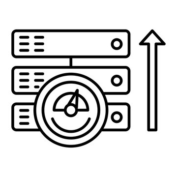 recommend clip art: server performance outline icon