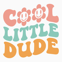 Cool little dude svg retro t shirt design