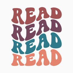 Read svg retro t shirt design