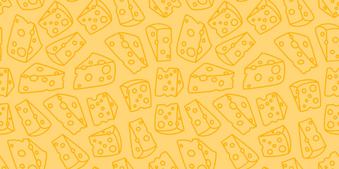 Cheese doodle pattern background. Seamless Pattern of a Cheese. Cheese pattern background. Seamless pattern of cheese doodle illustration background.