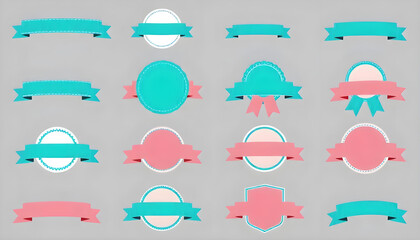 sale promotion badge shape ribbon