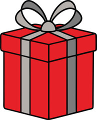 A gift box cartoon vector