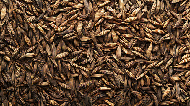 Cumin: With a warm, earthy aroma and slightly bitter flavor, cumin seeds are used whole or ground.