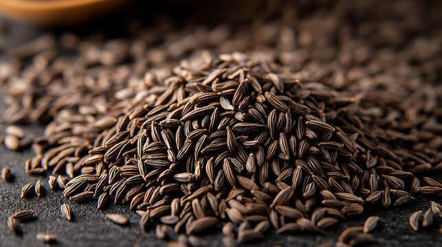 Cumin: With a warm, earthy aroma and slightly bitter flavor, cumin seeds are used whole or ground.