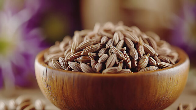 Cumin: With a warm, earthy aroma and slightly bitter flavor, cumin seeds are used whole or ground.