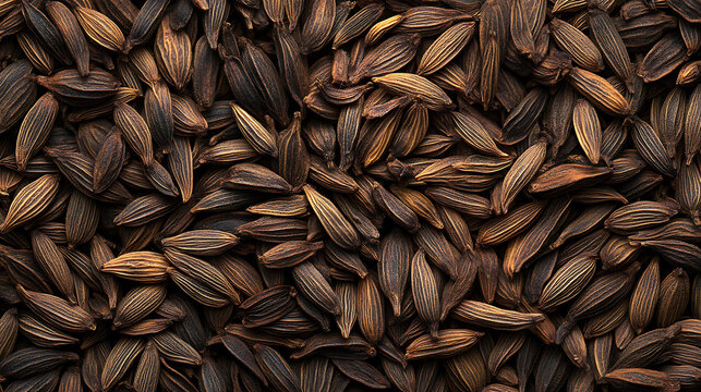 Cumin: With a warm, earthy aroma and slightly bitter flavor, cumin seeds are used whole or ground.