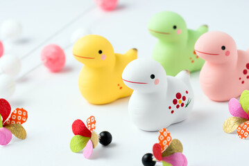 巳年（へびどし）の年賀状素材　干支
