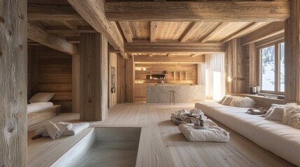 Chalet nestled in Davos, Switzerland.