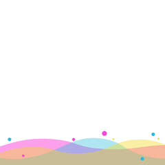 Obraz premium Transparent Blob Footer