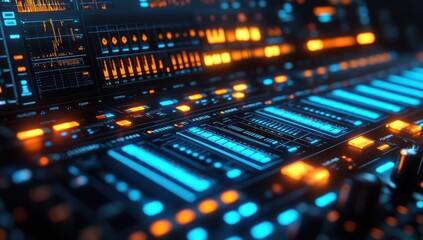 Futuristic Audio Mixer