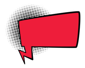 Comics book speech bubbles. Speech balloon or cartoon design element isolated on white background. Vector illustration