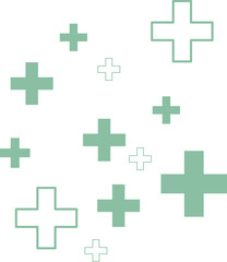 Obraz premium Medical Cross Ornament