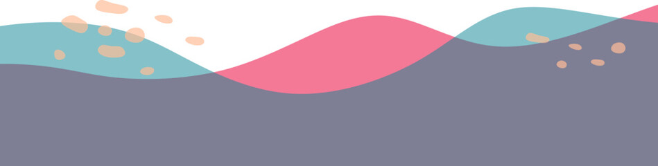 Transparent Blob Footer