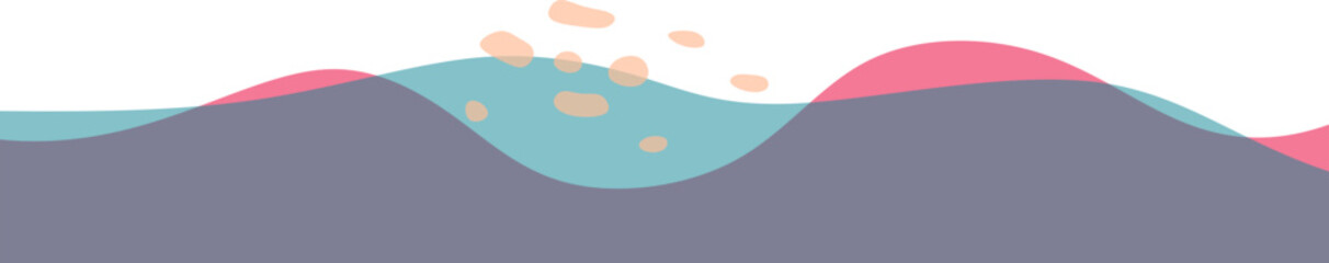 Transparent Blob Footer