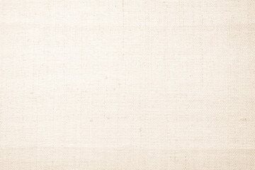 Brown sackcloth woven texture background in natural pattern. Jute hessian burlap, linen background in light beige cream color blank. Weaving canvas fiber line cotton cloth textured as organic.