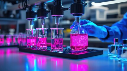 Advanced Laboratory with Holograms and Bright Liquids