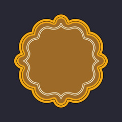 Luxury Gold Border Design for Invitations and Certificates