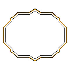 Luxury Gold Border Design for Invitations and Certificates