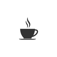 Hot Cup of Coffee icon isolated on transparent background