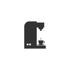 Coffee maker icon isolated on transparent background