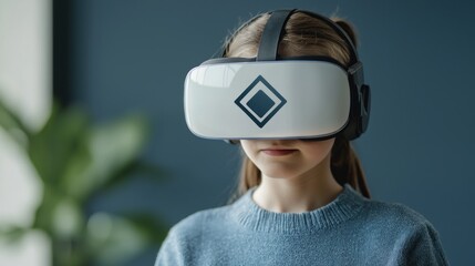 Digital Privacy and Protection Concept - Person Wearing AR Glasses with Encryption Shields