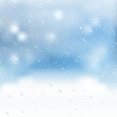 Winter Snowflake Background for Christmas Cards and New Year Celebrations. Vector
