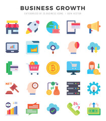 Business Growth Icon Bundle 25 Icons for Websites and Apps