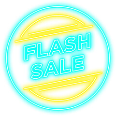 Neon Flash Sale Banner