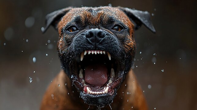 A super aggresive boxer dog attack 