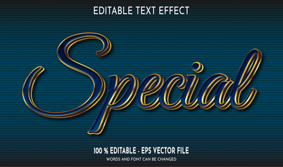 Special Editable text effect