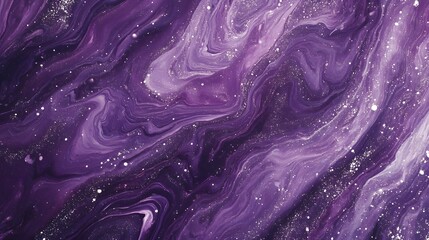 Obraz premium purple vibrant abstract background,purple acrylic texture with fluid generative ai