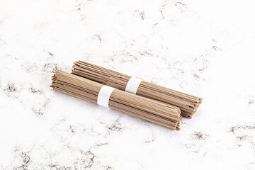 Asian aw soba bukwheat noodle