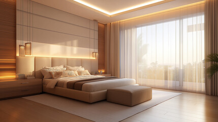 Sleek Modern Bedroom Interior Design