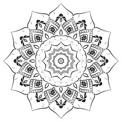 Fototapeta premium Detailed Ornamental Mandala Realistic Design Background