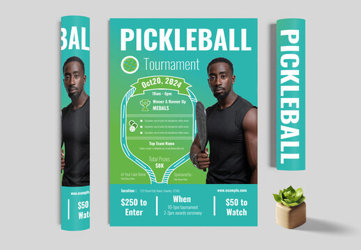 Pickleball Tournament Flyer Templates