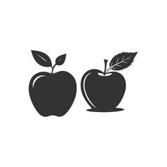 red apple with a leaf