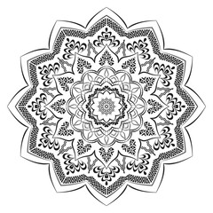 Realistic Mandala Decorative Pattern Design Background