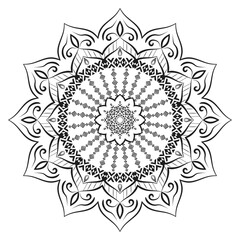 Realistic Mandala Decorative Pattern Design Background